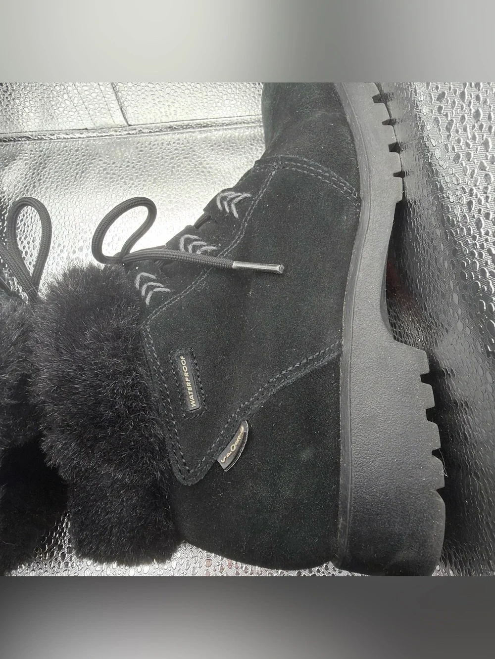 Sporto Black Shearling-Lined Cozy Boot